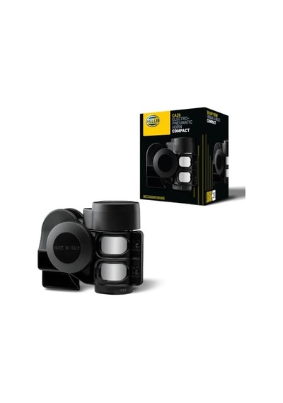 Korna Ca26-12v - 115db A - Frekans Aralığı: 520/660hz - Yüksek Ses - Elektrikli Pnömatik - Ece Onaylı - Gövde Rengi: Siyah - Miktar: 1 Horn