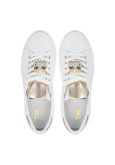 Tamer Tanca Kadın Vegan Beyaz Sneakers & Spor Ayakkabı 1009 116 Bn Ayk Y25 Byz Cılt/lame Beyaz