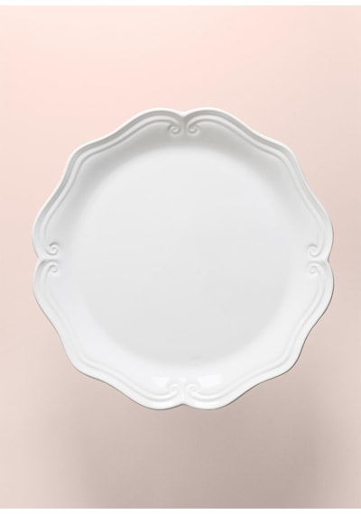 The Mia Grande Pasta Kek Standı Beyaz 33x12 Cm Grd0017 Beyaz