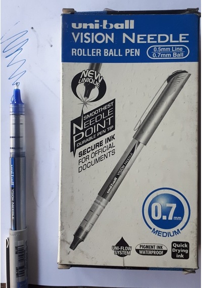 Uni-ball Pilot / Roller Kalem 0.7 MM Mavi Vision Needle 12 Adet