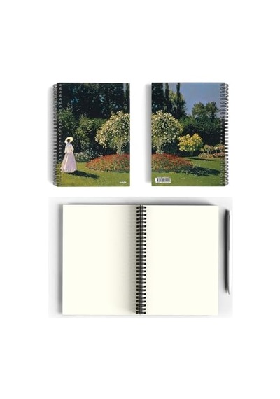 Claude Monet/woman İn The Garden, 1867 Spiralli Defter 10 A5 Çizgisiz 100 Sayfa Sanat