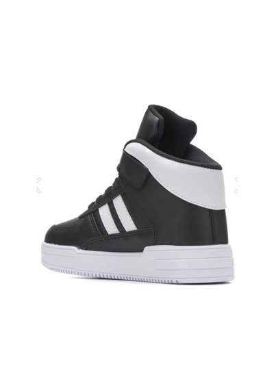Ndrops 09-24 Deri Outdoor Erkek Çocuk Spor Bot Siyah Beyaz 26-30 Siyah