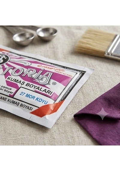 27 - Kumaş Boyası Mor Koyu 11 Gr 10