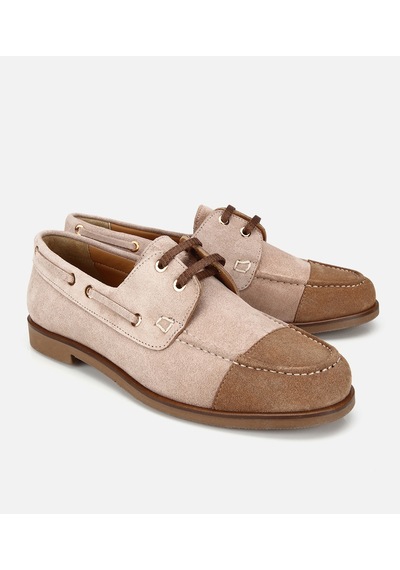 Hotiç Kadın Süet Deri Vizon Bağcık Detaylı Günlük Loafer 01ayh321380a453 01ayh321380a453