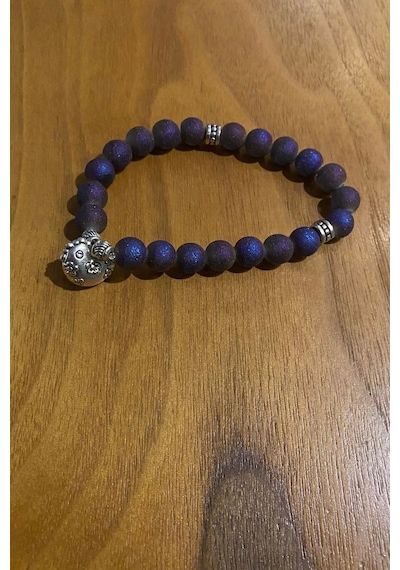 Çin Takvimi Burçları Çharm Titanyum Doğal Taş Bileklik Hand Made El İşi Feng Shui Ejderha Yılı Koruyucu Hayvan Horoz Rooster Objeli Çok Renkli