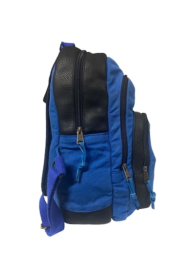 Old Cotton Cargo Kaliteli Siyah Vintage Salaş Baskılı Disayn Günlük Gezi Okul Sırt Çantası Revilla Bag 28x38cm Mavi