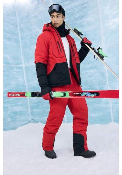 Defacto Regular Fit Fermuarlı Su Geçirmez Kayak Pantolonu D0011ax25wnrd296 Kırmızı-rd296