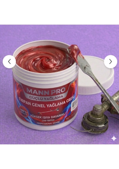 Mann Pro 400cc Isıya Dayanıklı Tırpan Genel Yağlama Gresi 100gm