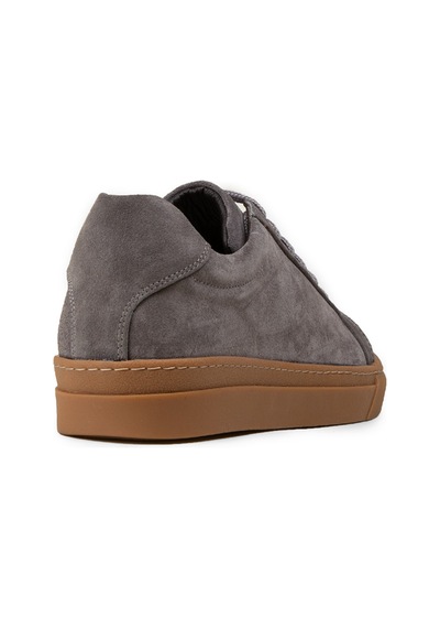 Deery Erkek Gri Hakiki Süet Sneaker Ayakkabı - 02018mgrıc03 Gri