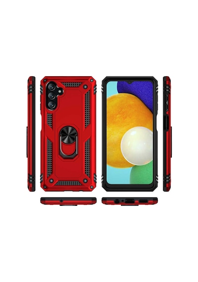 Galaxy A04S Kilif Zore Vega Yüzüklü Standli Zirh Kilif 556651540