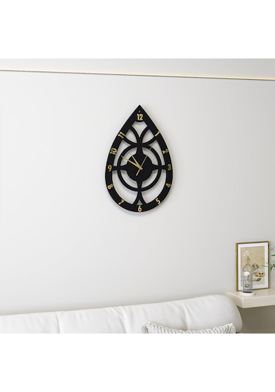 Radıance Duvar Saati Siyah Gold Siyah - Gold