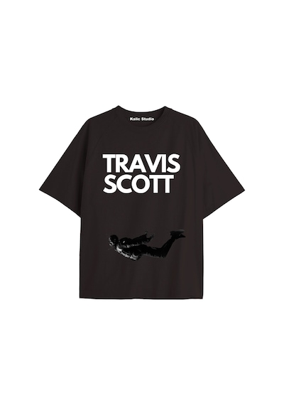 Kalic Studio Unisex Travis Scott Astroworld Tshirt Siyah-29
