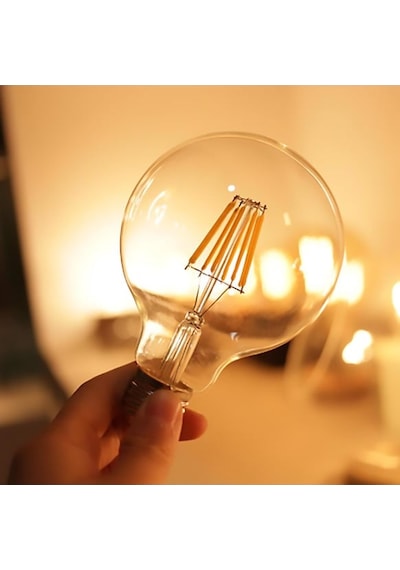 Cata Ct-4354 9w Rustik Led G95 Glop Ampul E27 Günışığı 3000k Dekoratif Filament Lamba 850 Lm 1 Adet