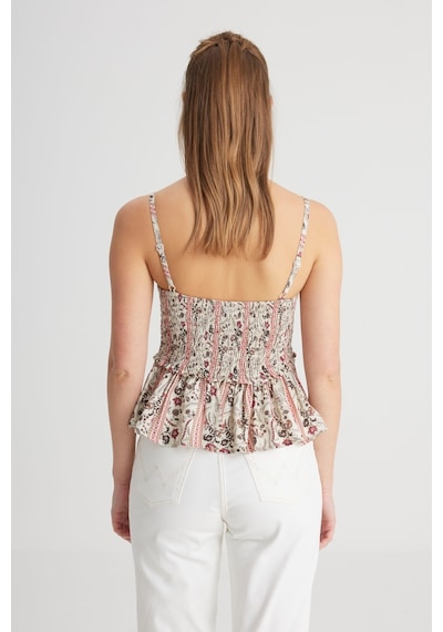 Wrangler Regular Fit Normal Kesim Kalp Yaka Mürdüm Rengi Bluz W241605500G