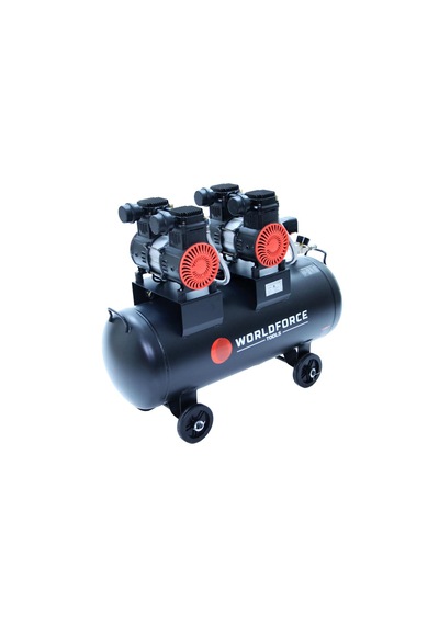 Worldforce 100 L 8 Bar Sessiz Ve Yağsız Hava Kompresörü 4 Piston