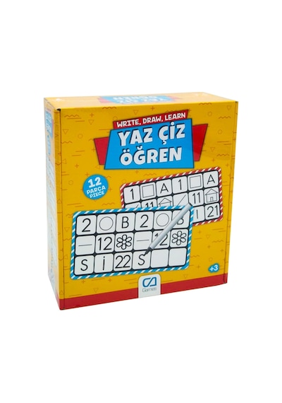 Yaz Çiz Öğren 12 Parça - Mavi Su Dünyası