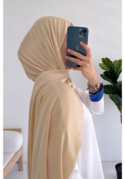 Ka Hijab Penye Şal - Bej