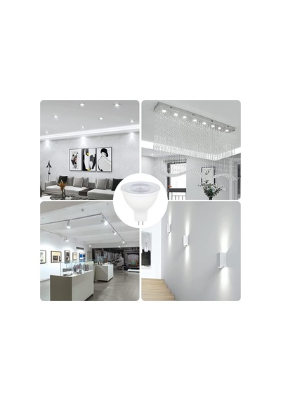 Led Ampuller Mr16 Gu5.3, 5w 500lm Ac/dc 12 V Kısılabilir Mr16 Spot Ampul, 50w Halojen Lamba, 120 Işın Açısı, 6 Diğer