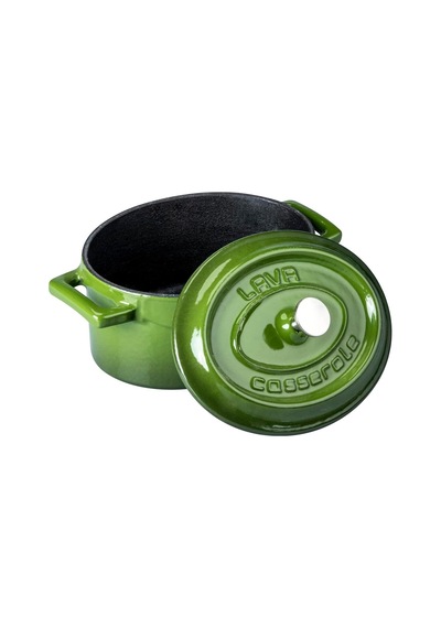 Metal Oval Mini Tencere, Yeşil Diğer