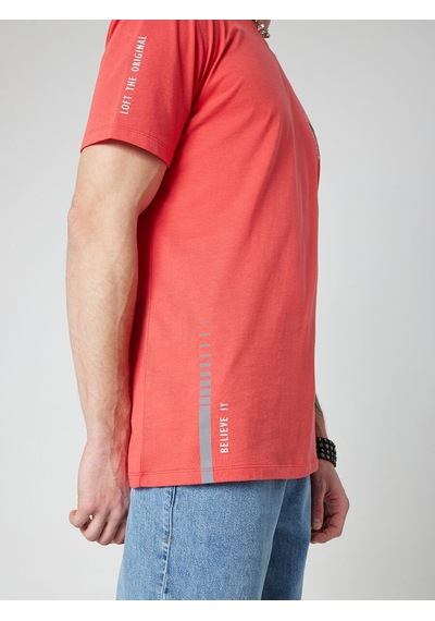 LOFT Loose Fit Erkek Tshirt K.kol Lf2028633 Q1.v1 Kırmızı