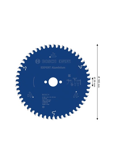 Tr Daire Testere Bıçağı, 2608644095 Alüminyum Parent 165 Mm İçin, 2608644095