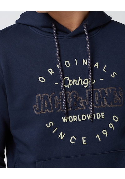 Jack & Jones Erkek Sweatshırt 12198426-navy 12198426-navy Lacivert Lacivert