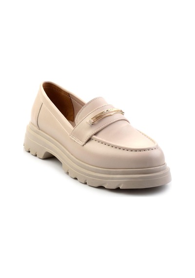 Bambi Bej Kadın Loafer Ayakkabı K01997010709 Bej