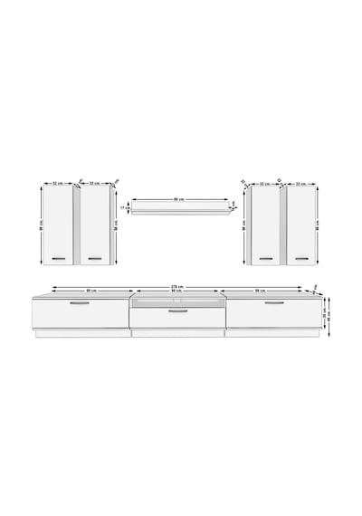 Decoraktiv Trendstyle 8d Mdf Tv Ünitesi Tv Sehpası Ceviz - Siyah