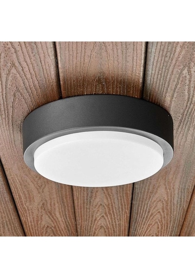 36 Watt 4000 Kelvin Led İç Ve Dış Mekan 3200 Lümen Plastik Tavan Ve Duvar Armatürü, Led Tavan Aplik Siyah