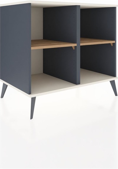 Kronos Şifonyer 2 Raflı 88x59x80 Antrasit-aytaşı/çam Aytaşı/çam