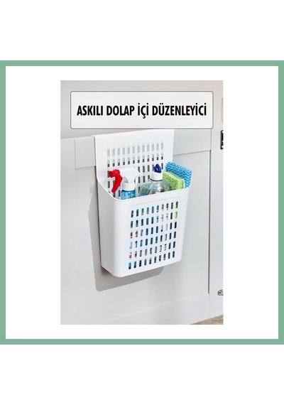 Bşkvirgo Askılı Dolap Içi Düzenleyici & Sepet Raf Organizeri & Çok Amaçlı Düzenleyici & Deterjanlık Şampuanlık Bsk2026 Çok Renkli