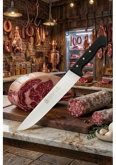 Sürmene Kasap Bıçağı Pimli Sap 36 Cm Kelle Kuşbaşı Kesim Kemik Sıyırma Doğrama Bıçağı Sürbisa 61050