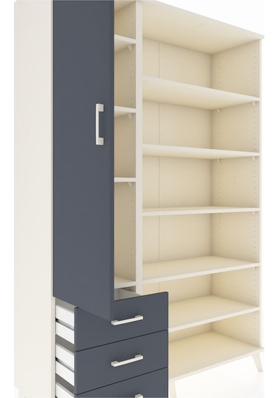 Hyperion Dolap 9 Raflı 3 Çekmeceli 3 Kapaklı 132x44x195 Aytaşı-antrasit/antrasit Antrasıt/antrasıt Hyperion Dolap 9 Raflı 3 Çekmeceli 3 Kapaklı 132x44x195 Aytaşı-antrasit/antrasit Antrasıt/antrasıt
