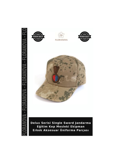 Floranova Delux Serisi Single Sword Jandarma Eğitim Kep Mesleki Ekipman Erkek Aksesuar Üniforma Parçası Belirtilmemiş