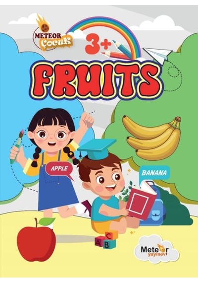 Fruıts Meyveler Türkçe İngilizce Boyama Kitabı