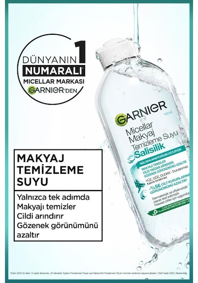 Salisilik Micellar Makyaj Temizleme Suyu 400ml 3600542661706-11186 Salisilik Micellar Makyaj Temizleme Suyu 400ml 3600542661706-11186