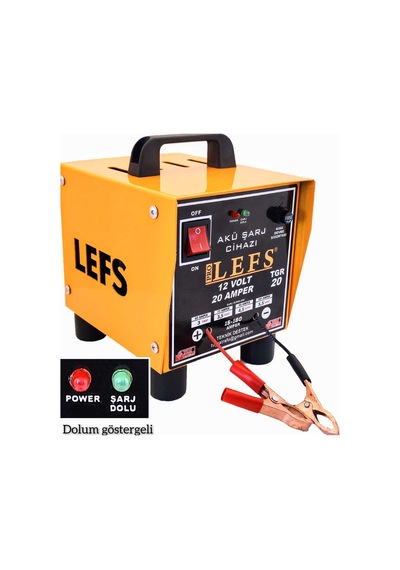 Pro Lefs Akü Şarj Cihazı 12 V 20 Amper, Avometre Ölçüm Cihazı