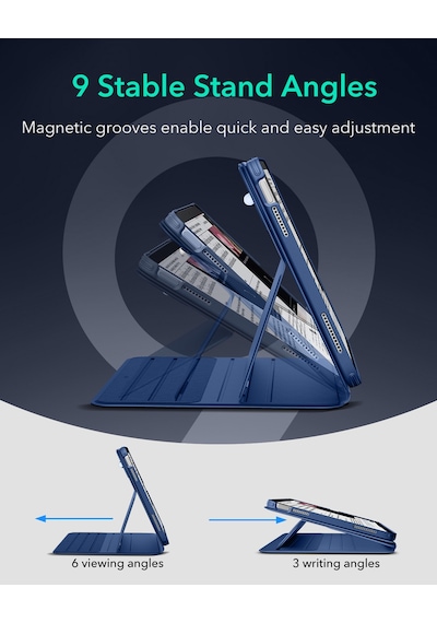 Apple Uyumlu iPad Pro 11 M5 M2-4.nesil M4-7. Nesil 2024 Shift Manyetik Kılıf Kapaklı Kılıf