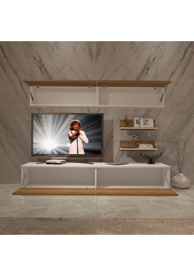 Decoraktiv Eko 5b Mdf Std Tv Ünitesi Tv Sehpası Beyaz - Pera