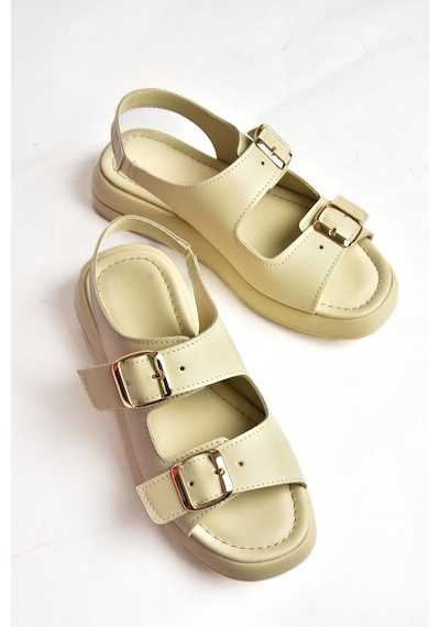 Fox Shoes S518108309 Bej Kadın Sandalet Bej