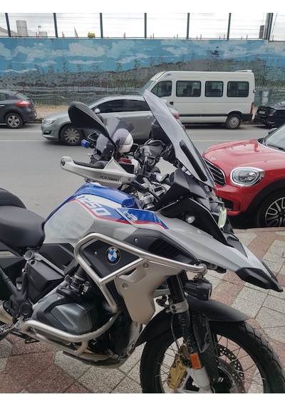 19-24 Bmw 1250Gs 1250Adv Uzun Ön Cam Zeus Koyu Füme 52 CM 4 MM