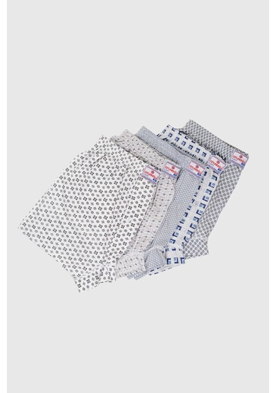 Ceylanoğlu Emprime Erkek Boxer 5,,adet Desenli 5 Li Karışık Set