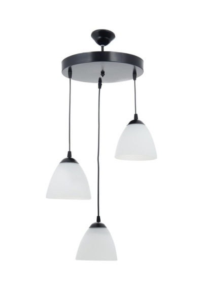Mylights Modern Spor Avize Üçlü Opal Camlı 30 Cm
