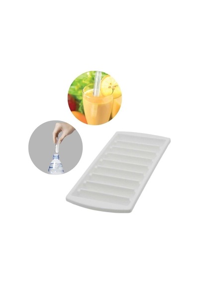 Çubuk Şekilli Buz Kalıbı Buzluk 2 Adet Beyaz Renkli 9 Bölmeli Plastik Diğer