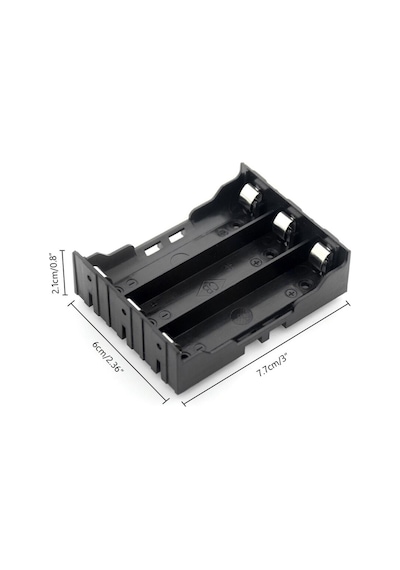 18650 Pil Yatağı 3lü Lityum Ion Pil Yuvası Paralel 6pin Pcb Tip