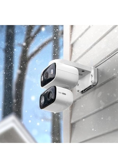 C246d 2k 3mp Çift Lensli Akıllı Güvenlik Kamerası Pan/tilt İç Ve Dış Mekan Ip65 Aı Hareket, Kişi Ve