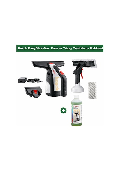 Bosch Easyglassvac Cam Temizleme Seti + Glassvac Deterjan