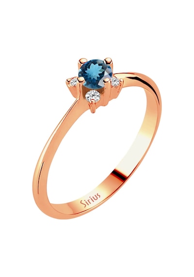 Sirius Pırlanta Ve London Blue Topaz Taşlı Aurora Yüzük 0817R0282