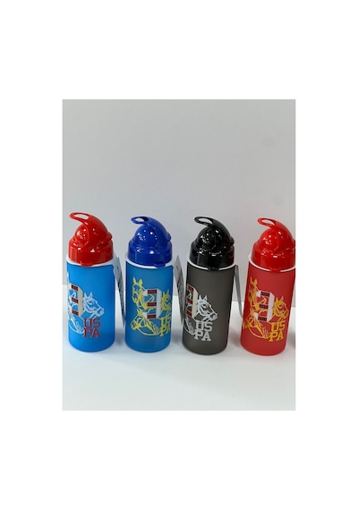 Lisanslı 400 Ml Pipetli Bpa Free Mat Renkli Matara Mat Kırmızı