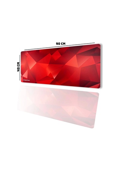 Sonictouch Ultragrand Kızıl Prizma Gamer Oyuncu Xxl Kırmızı Klavye Mouse Pad 40x90cm Mousepad
